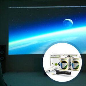 Ambient light rejecting projector screen paint