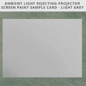 Ambient light rejecting projector screen paint sample A4 card