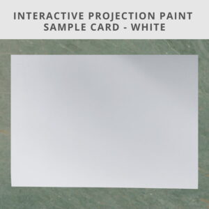 Interactive projector screen paint sample A4 card