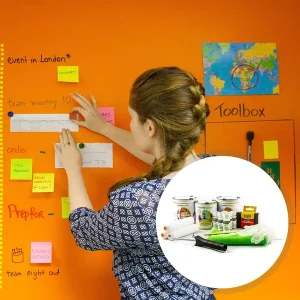 Magnetic whiteboard paint clear