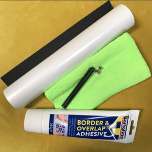 Magnetic whiteboard wallpaper large 24x12 sample