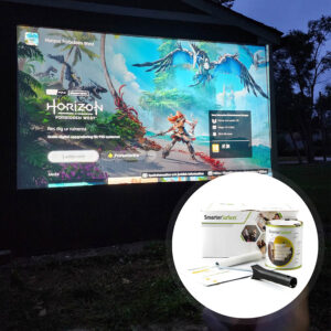 Outdoor projector screen paint