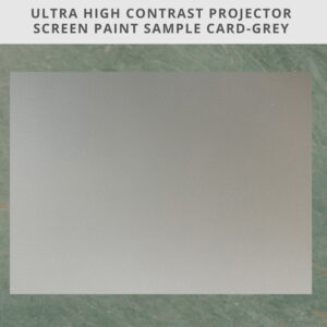 Ultra high contrast gaming projector screen paint sample A4 card