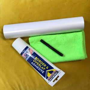 Whiteboard wallpaper low sheen large 24×12 sample