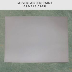 Silver Screen Projection Paint Sample A4 Card